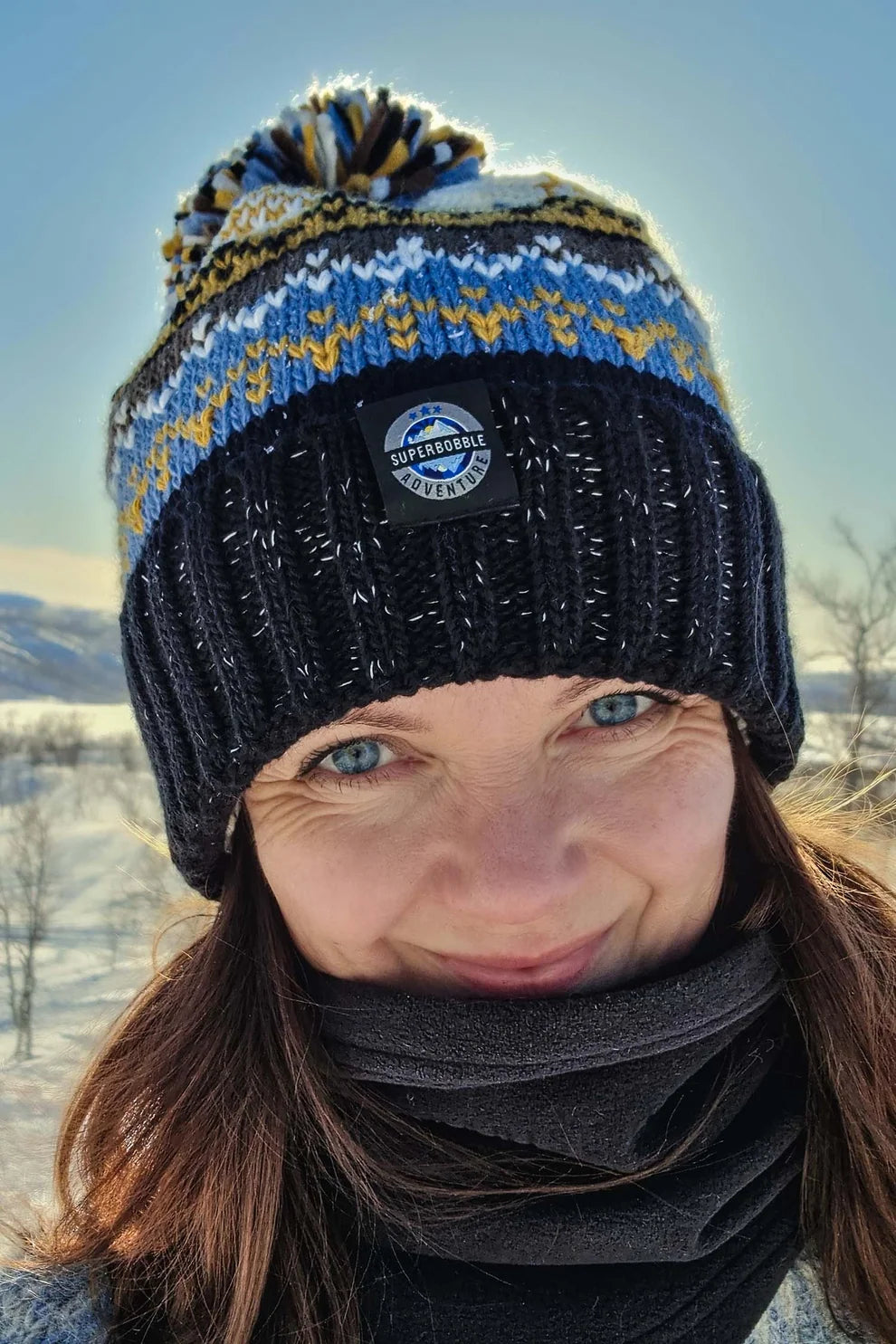 SuperBobble Midnight Sun Nordic Knit Hat
