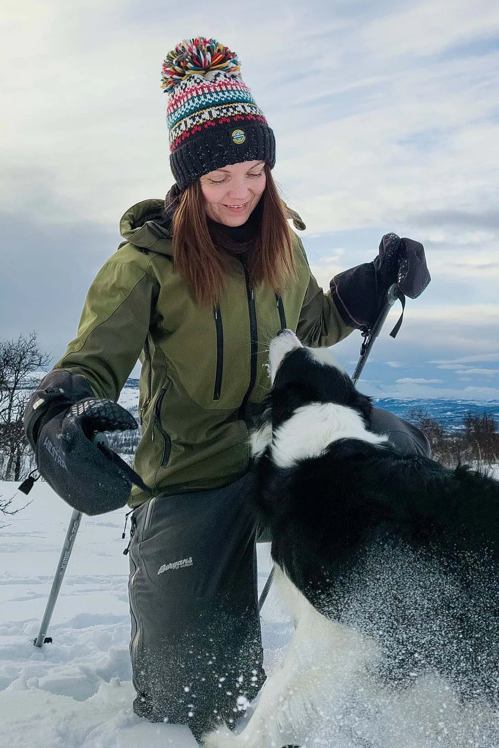 SuperBobble  Jet Black Nordic Knit Hat Swimzi