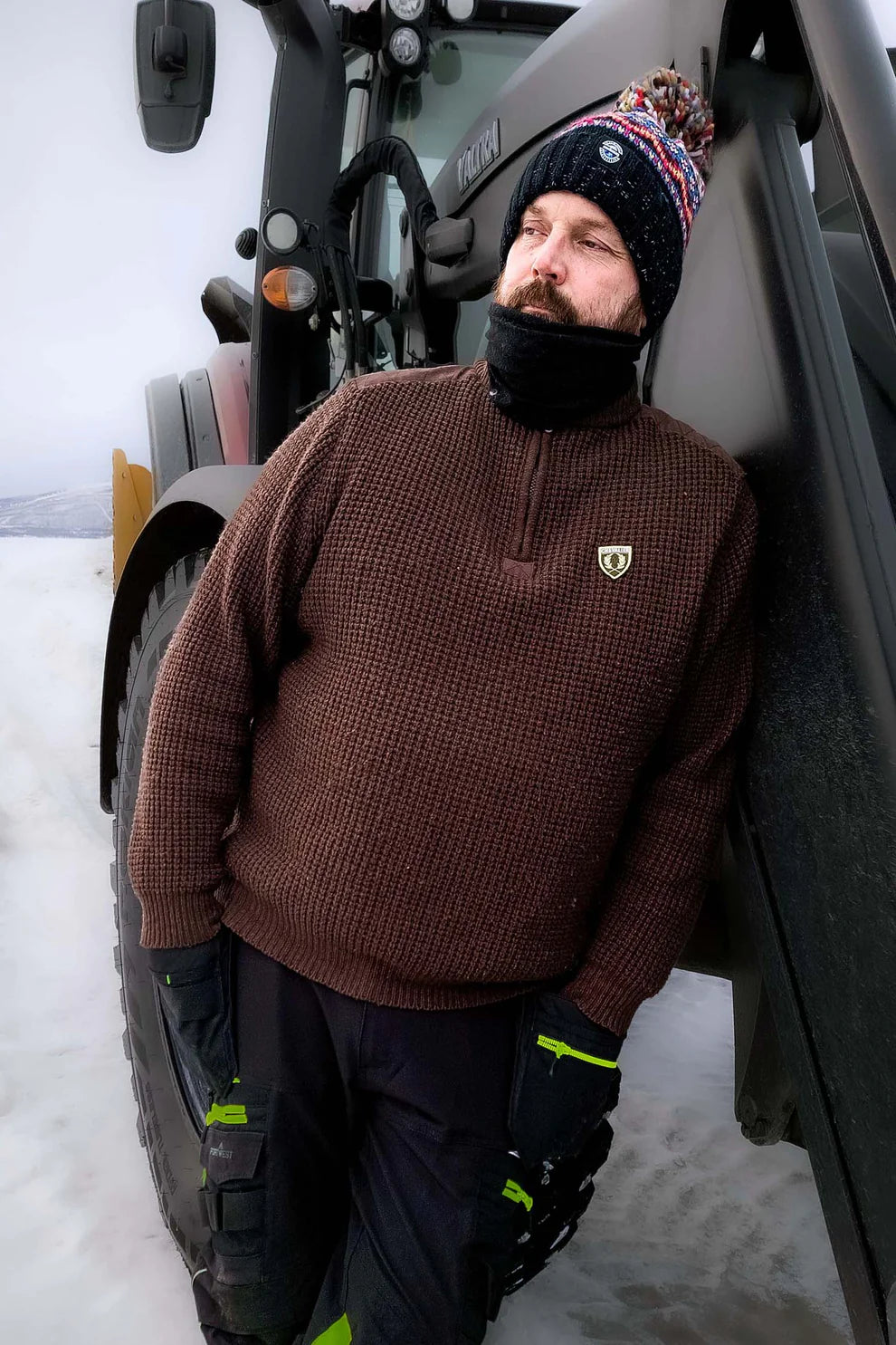 SuperBobble  Jet Black Nordic Knit Hat Swimzi