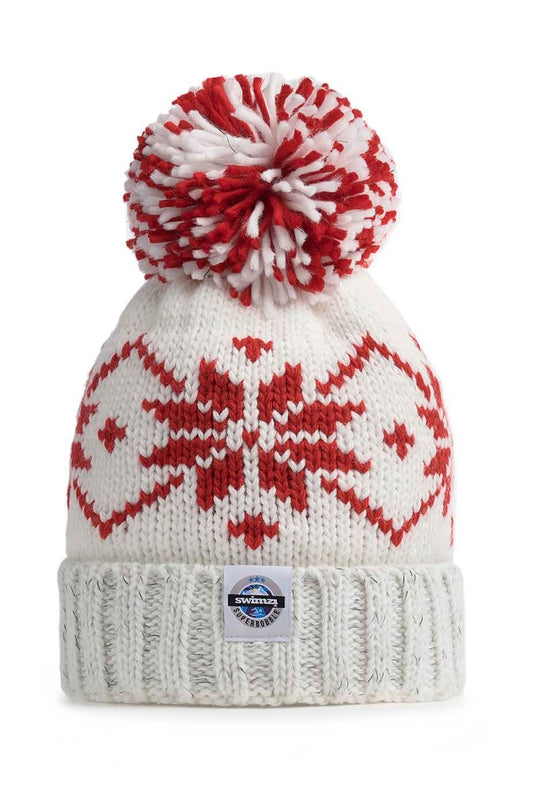 Swimzi Ruby Flora Nordic Reflective Super Bobble Hat