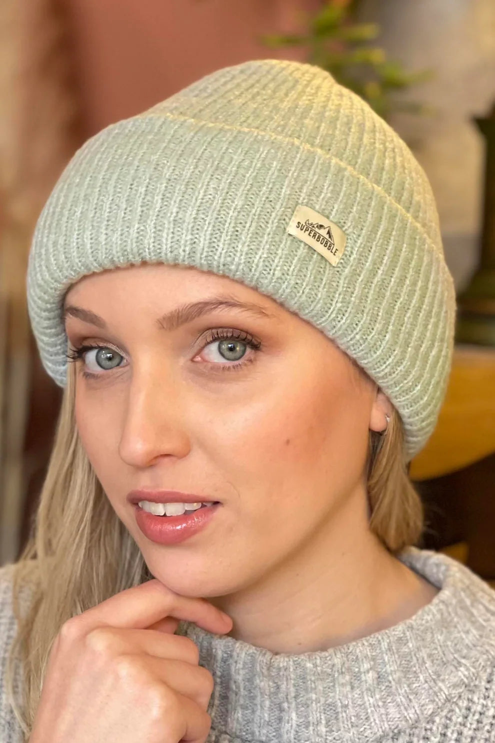 SuperBobble Spearmint Fashion Beanie Hat