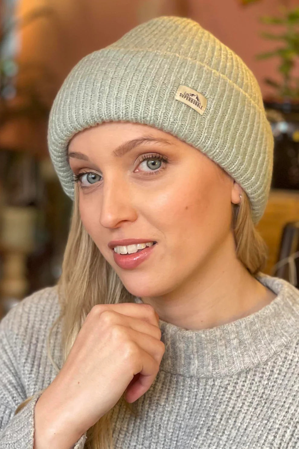 SuperBobble Spearmint Fashion Beanie Hat