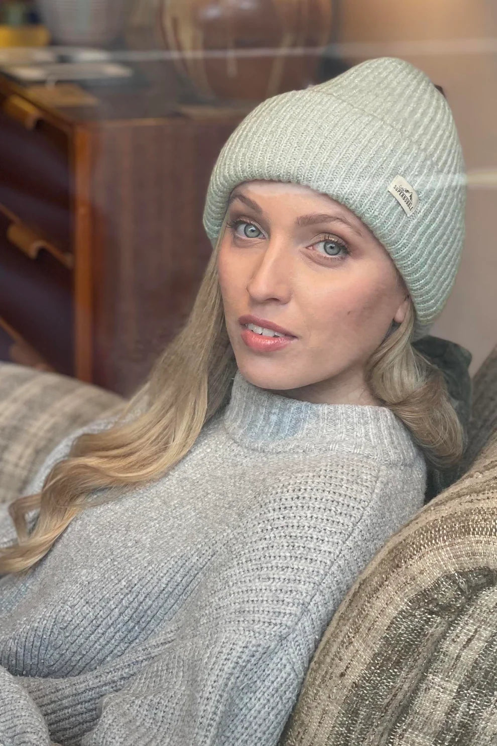 SuperBobble Spearmint Fashion Beanie Hat