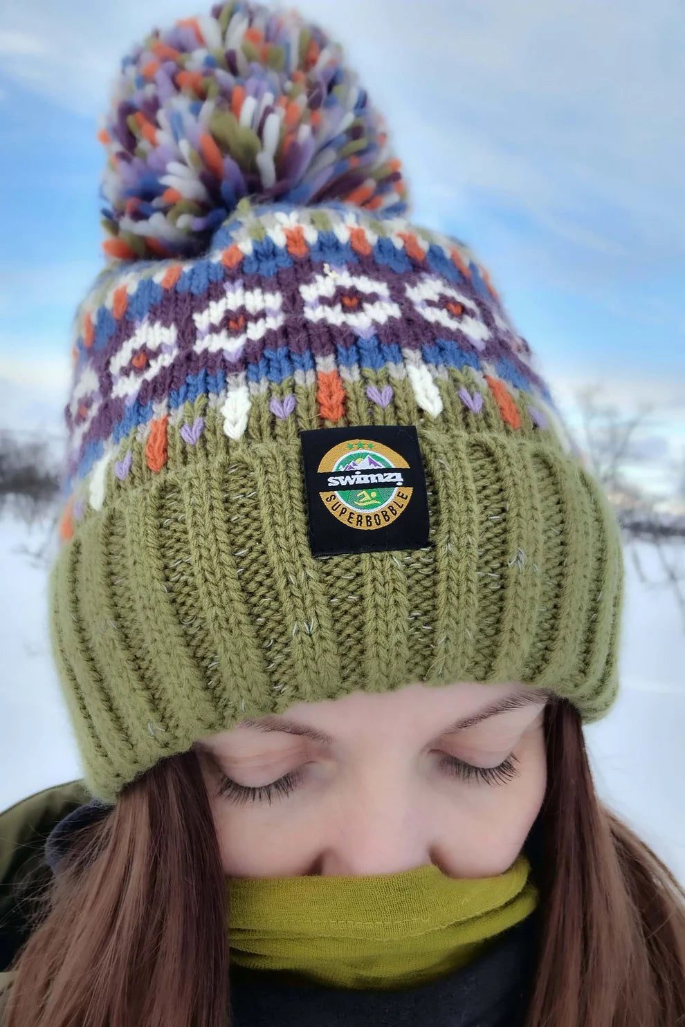 SuperBobble  Tundra Fairisle Knit Hat