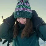 Swimzi Woodland Nordic Reflective Super Bobble Hat