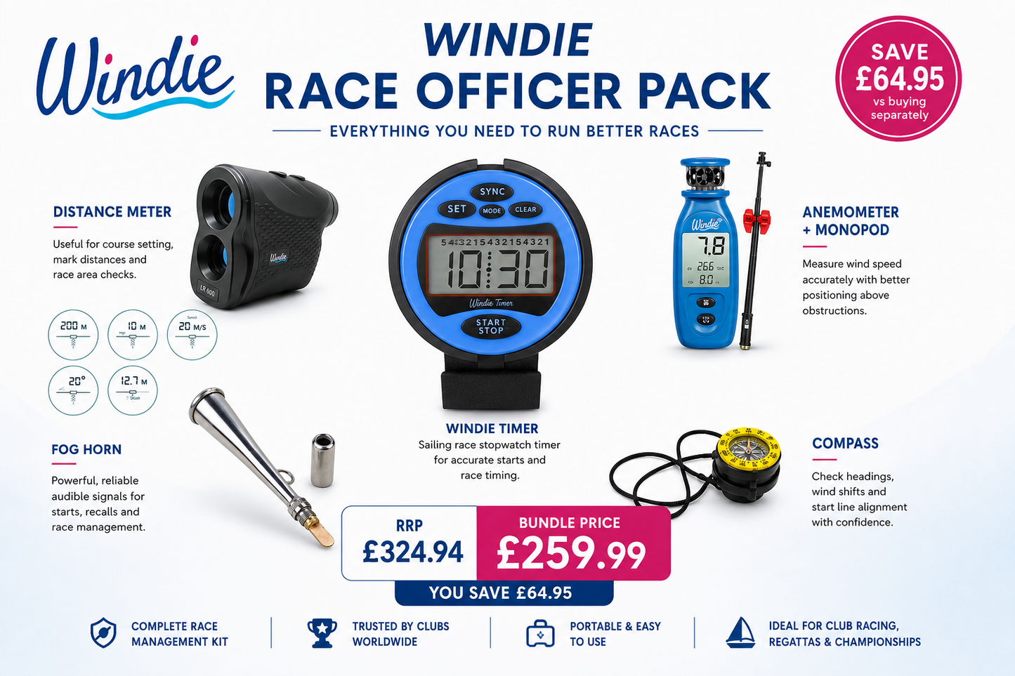 Windie Race Officer Pack